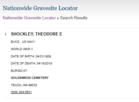 Image of BUCS Theodore E. Shockley