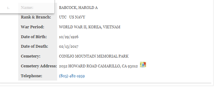 Image of UTC Harold A. Babcock